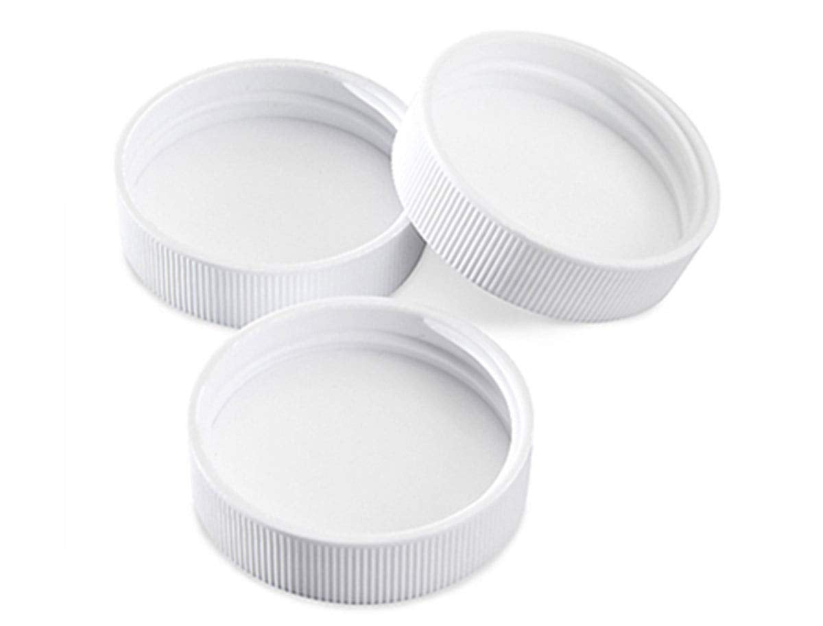 Aquanation 48Mm Threaded/Screw-On Caps Lids For 3 And 5 Gallon Drinking Water Bottles Jugs Serum Jars Glass Containers (6 Pack)