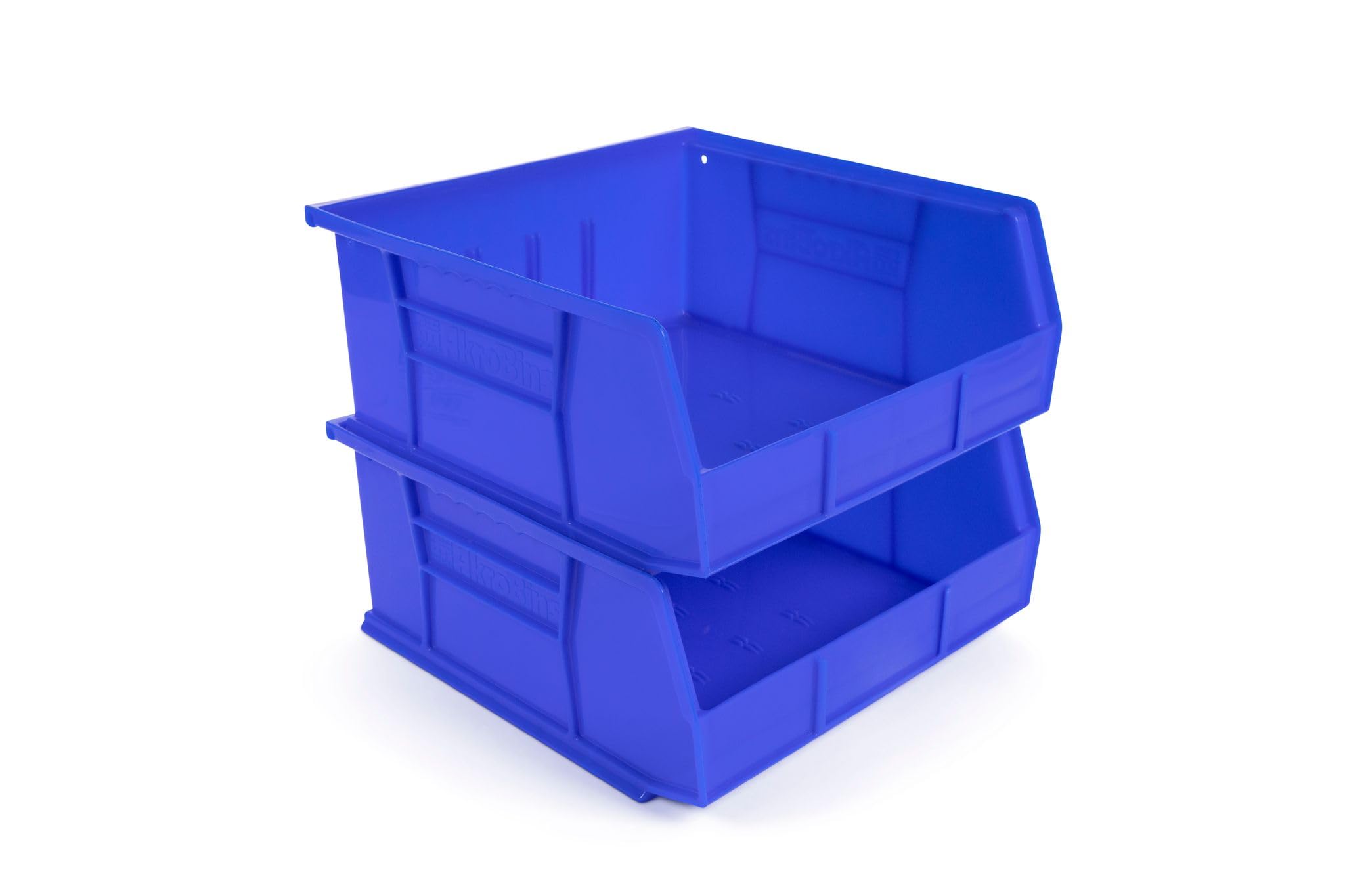 Hudson Exchange 11'' X 11'' X 5'' Plastic Stackable Storage Bin And Hanging Container (Blue)