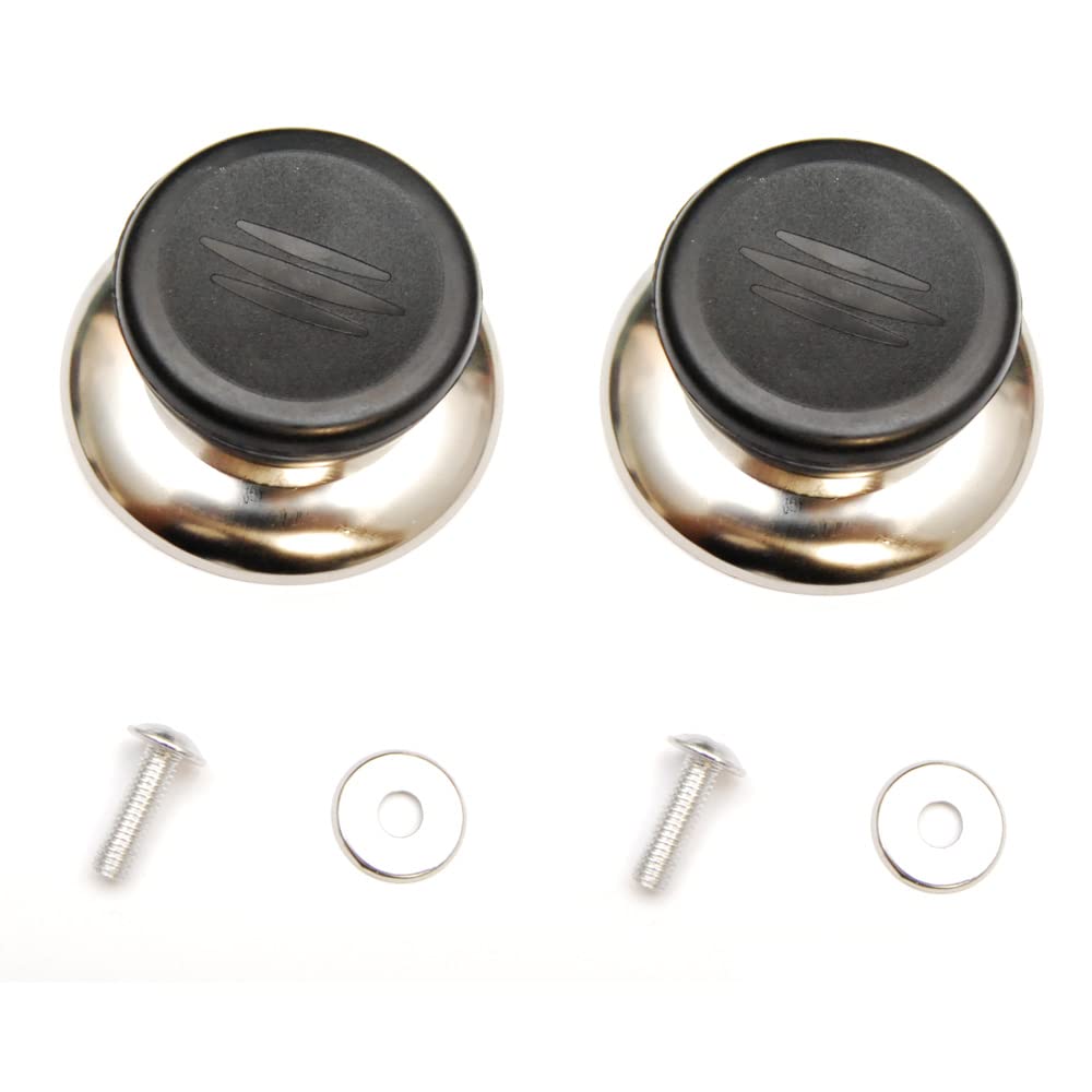 Pitlite (2 Pcs) Pot Lid Knob Pan Lid Replacement Knob, Holding Handle Universal Kitchen Cookware Top Heat Resistant