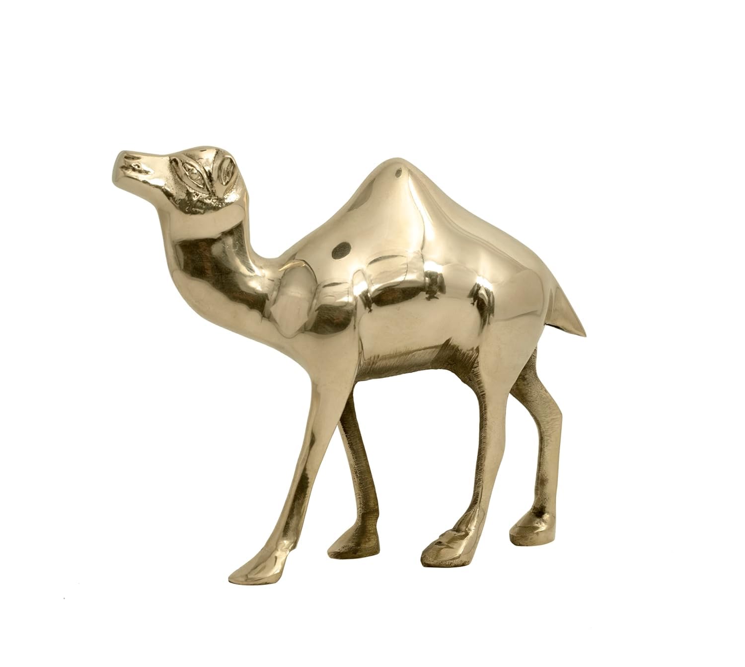 Brongs Brass Camel Statue | Height - 16 Cm Aprrox. | Weight - 610 Gram Approx | Vastu Idol For Home And Office | Zonal Placement