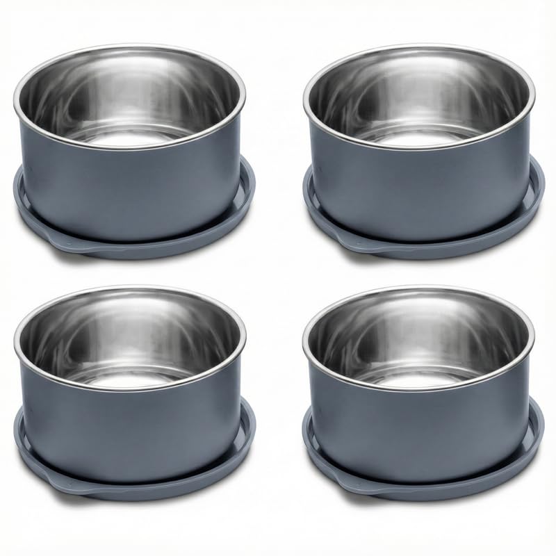 Allo Microwave Safe Stainless Steel Container, Airtight Tiffin & Leak Proof Lunch Boxes Storage Containers With Lids For Kitchen