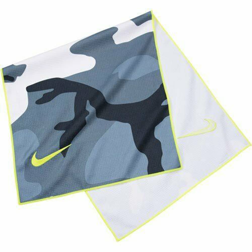 Nike Caddy Golf Towel, Anthracite/Volt