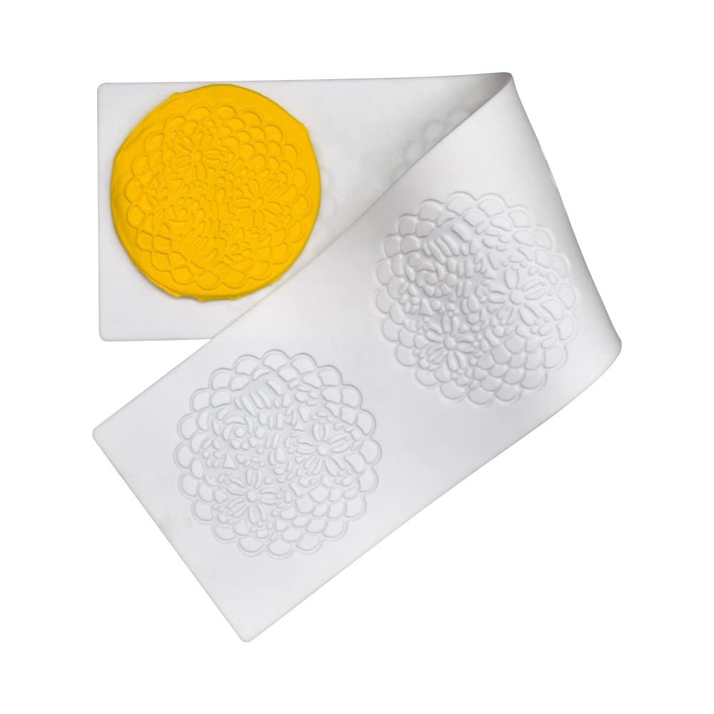 Flower Lace Silicone Mold Cake Side Decorating Mould Sugar Sieve Template Dessert Top Fondant Stencil Wedding Cake Decor Border