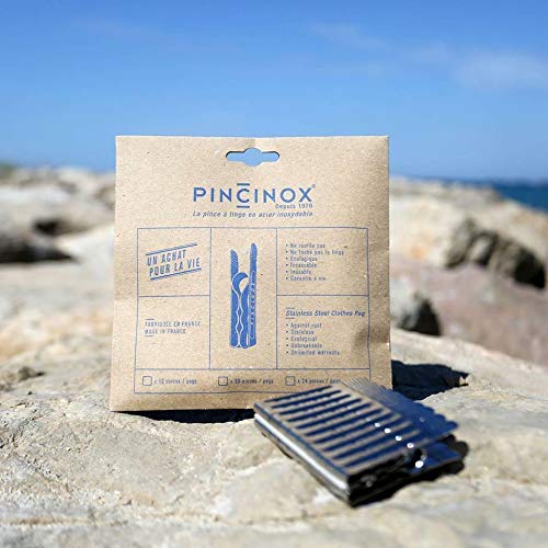 Pincinox Stainless Steel Clothespegs 20 Pack-New Kraft Paper Packaging Against Rust Or Breakage