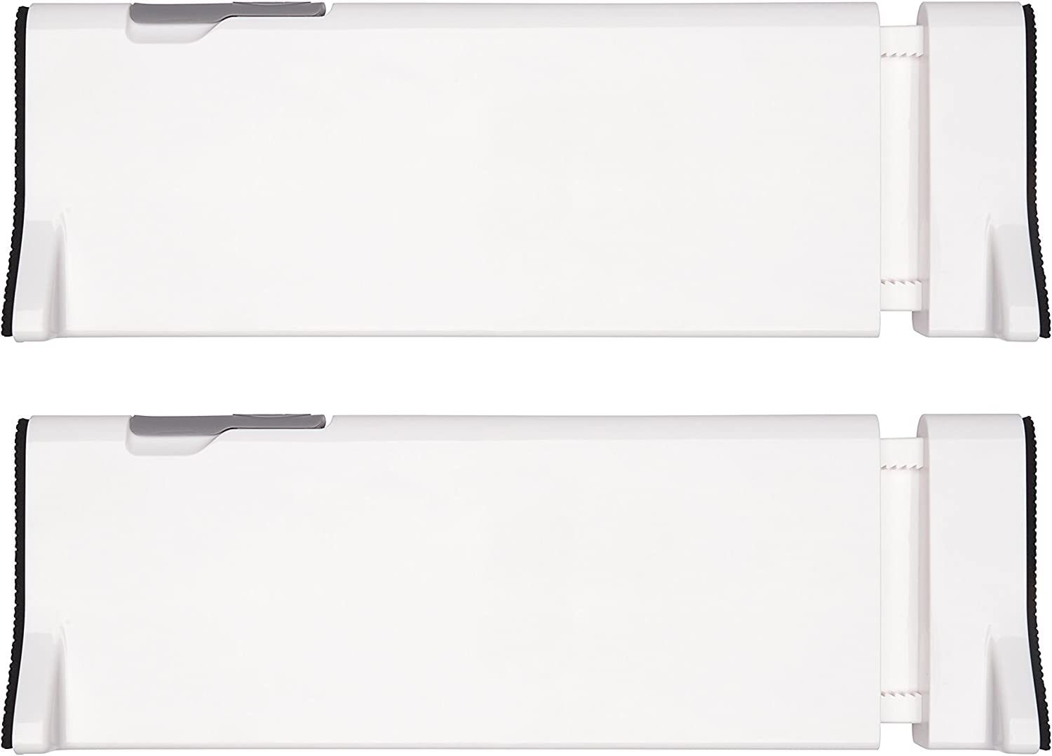 Aadcart Good Grips Expandable Dresser Drawer Divider, Plastic Adjustable And Expandable Drawer Organizer  2 Pack