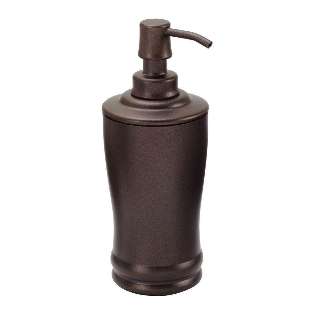 Idesign Metal Tall Liquid Soap Dispenser Pump, The Olivia Collection - 8 Oz., Bronze