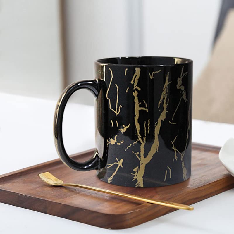 The Earth Store Black Pipe Handcrafted Microwave Safe Ceramic Milk / Coffee / Tea Mug with Handle Ideal Best Gift to Friends, An