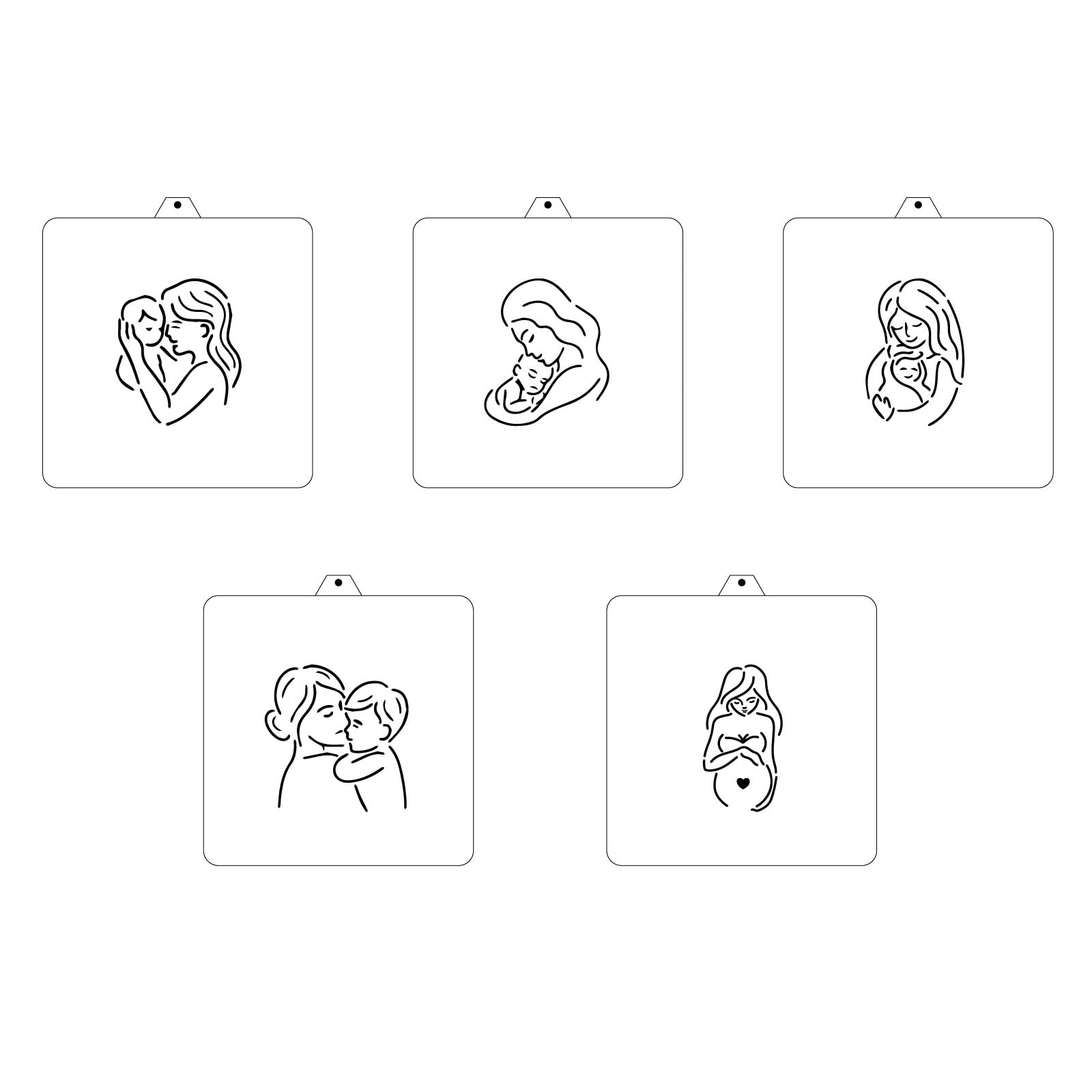 Reusable PYO Cookie Stencil Paint Your Own Custom Design Unique Cookies Stencils Creates Custom Coloring Pages Designs, Perfect 