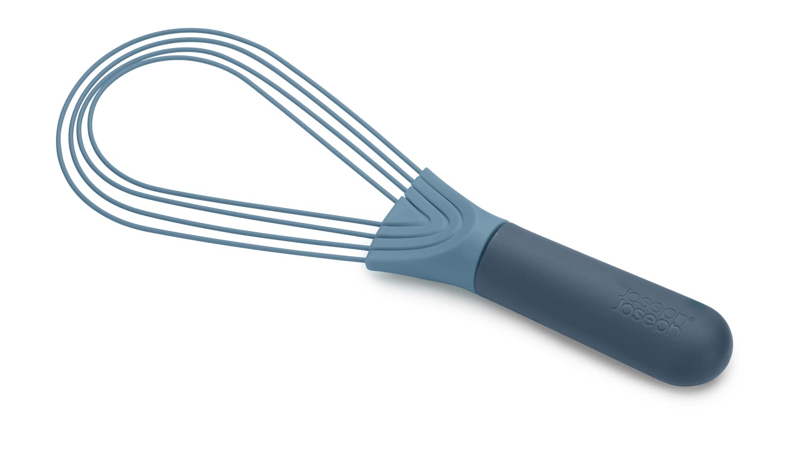 Joseph Joseph 981000 Twist Whisk 2-In-1 Collapsible Balloon And Flat Whisk Silicone Coated Steel Wire, Sky