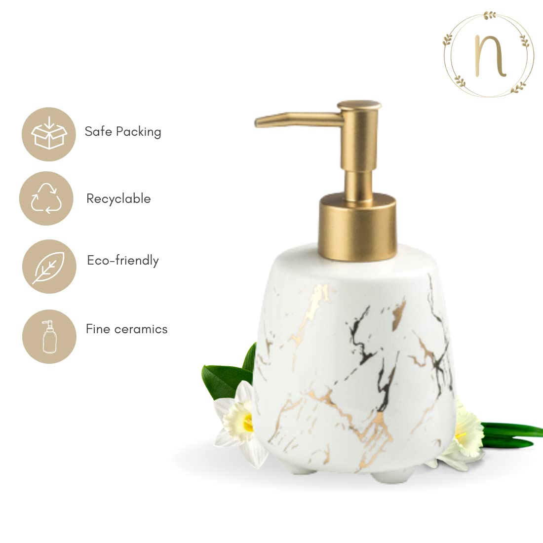 Nestasia Durable Handwash Bottle for Wash Basin | Soap Dispenser for Kitchen | Shampoo Dispenser for Bathroom | Handwash Soap Di