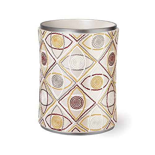 Zahari Home 2Pc Sedona Modern Bath Accessories Set Waste Basket & Tissue Box Modern Classic Contemporary Decorative Beautiful De