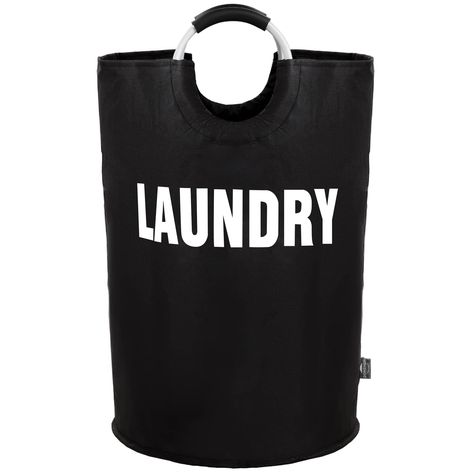 DOKEHOM 160L XX-Large Laundry Basket (7 colors)  collapsible Laundry Bag  Foldable Laundry Hamper  Folding Washing Bin (Black  XXL)