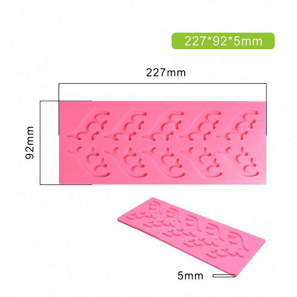 MoldFun Deer Antler Shape Silicone Fondant Mold for Cakes & Cupcakes - Grey & Pink Color