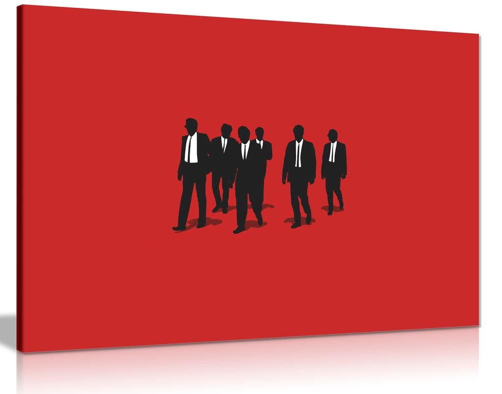 Resevoir Dogs Movie Canvas Wall Art Picture Print (12X8In)