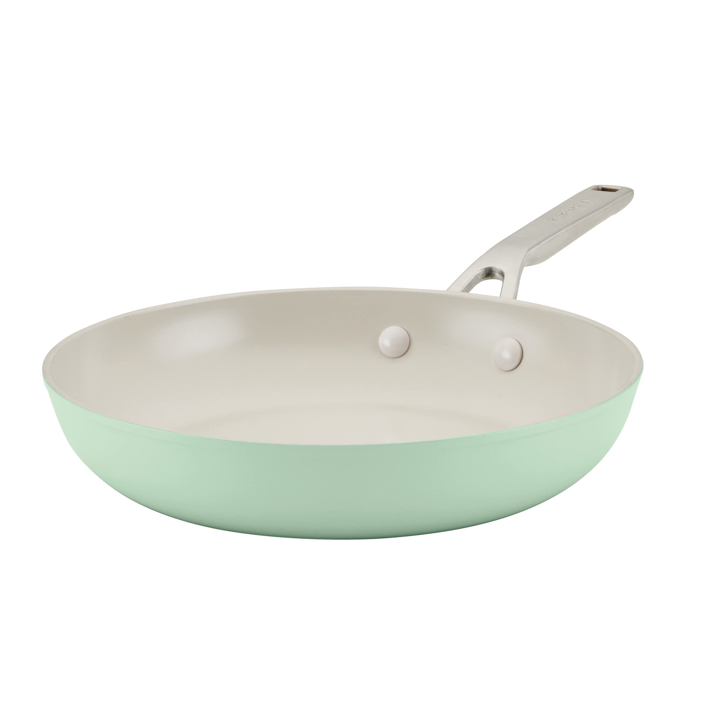 Kitchenaid Hard Anodized Ceramic Nonstick Frying Pan/Skillet, 10 Inch, Pistachio