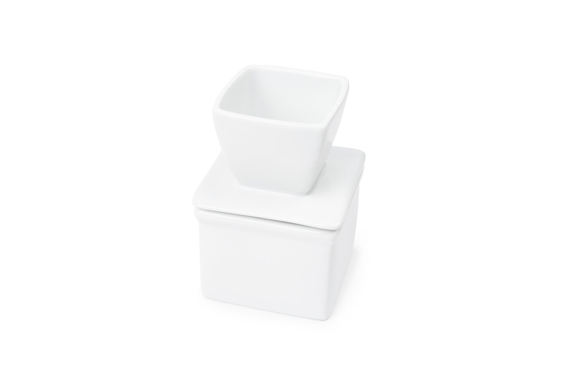 Fox Run Butter Keeper Porcelain, 3.75 X 3.75 X 5.5, White