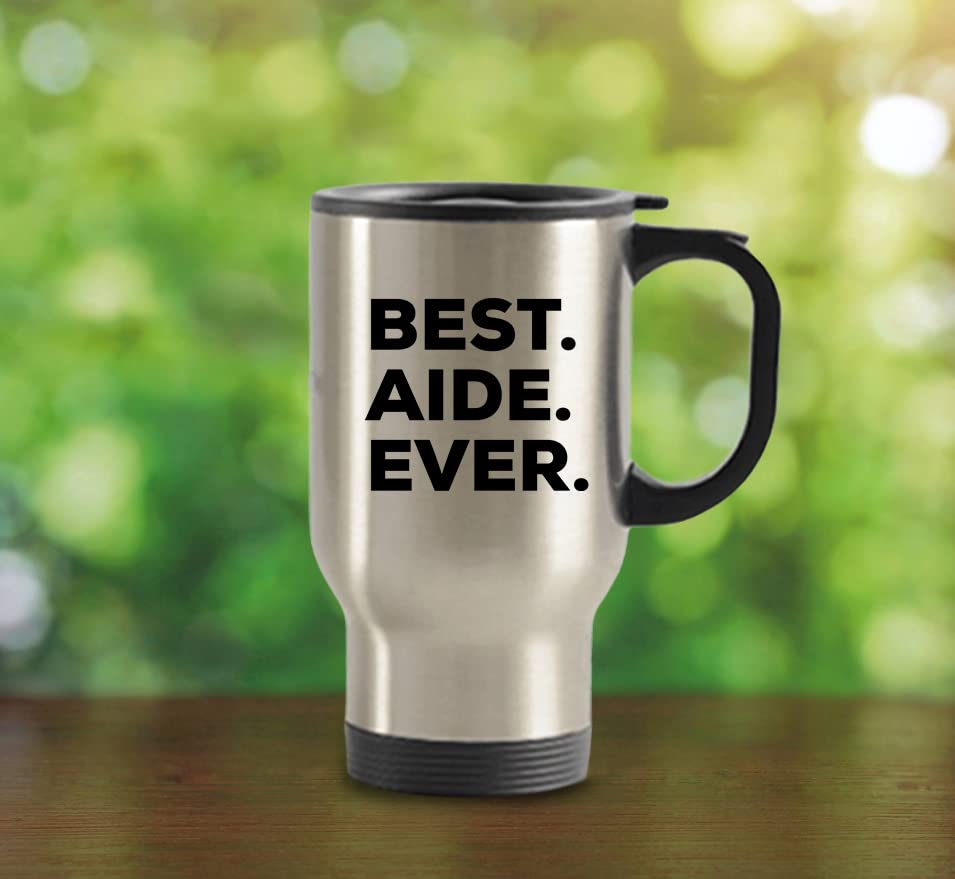 Spreadpassion The Store - The Best Aide Ever Tumbler - Stainless Steel Novelty Tumbler For Birthday And Anniversary Parties - Gi