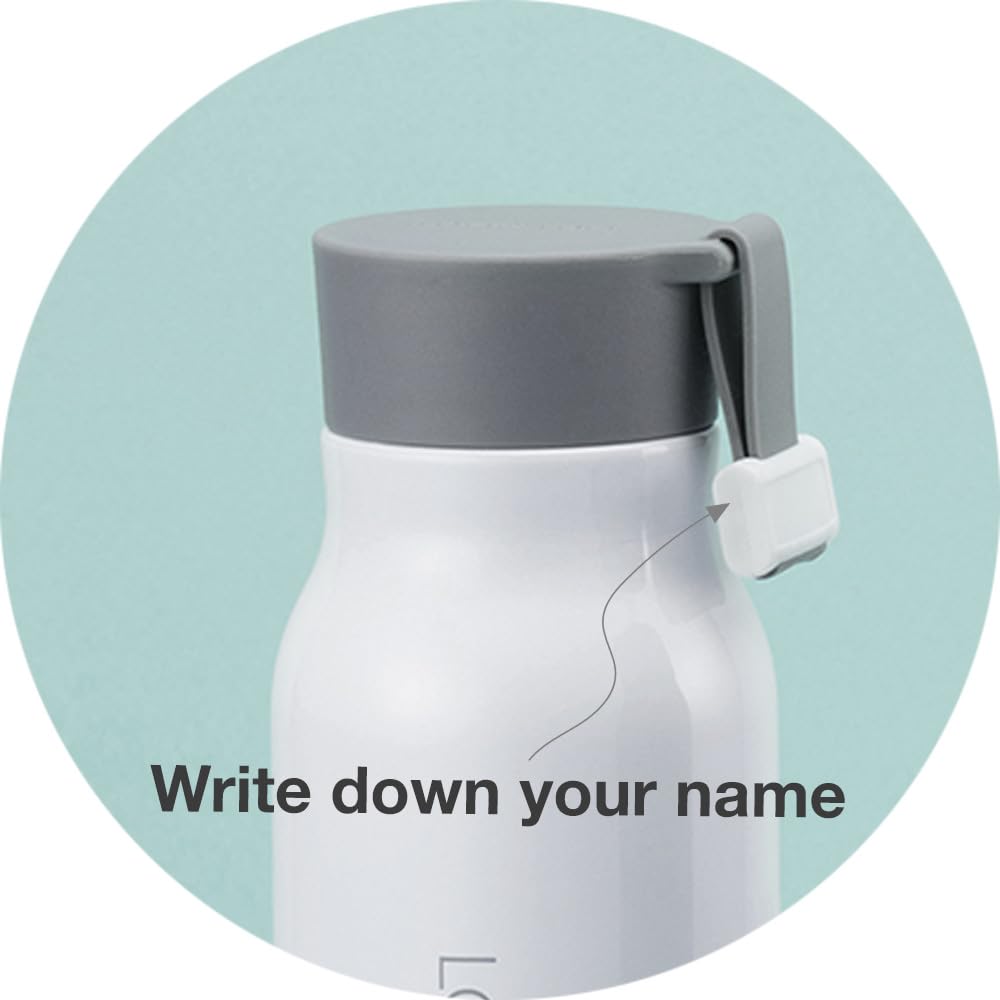 Lock & Lock Locknlock Name Stainless Steel Vacuum Insulated Thermal Travel Mug 17Oz White, 17 Oz