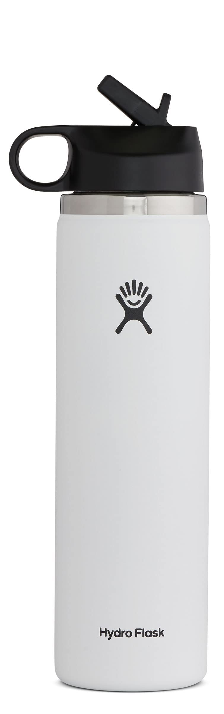Hydro Flask 24 Oz Wide Flex Straw Cap White