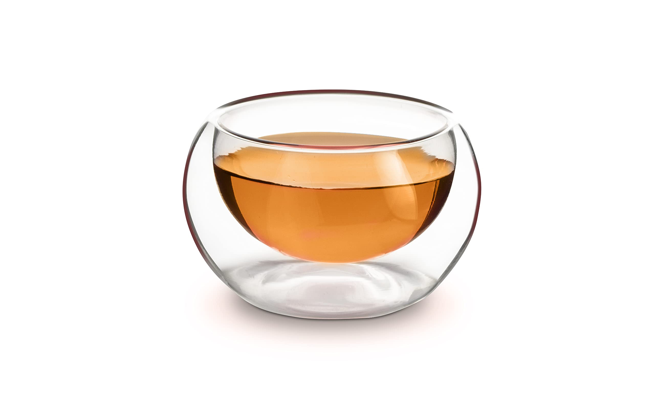 Eternal Living Glass Teapot With Infuser Removable Stainless Steel Strainer And 4 Double Wall Cups, Tea Maker