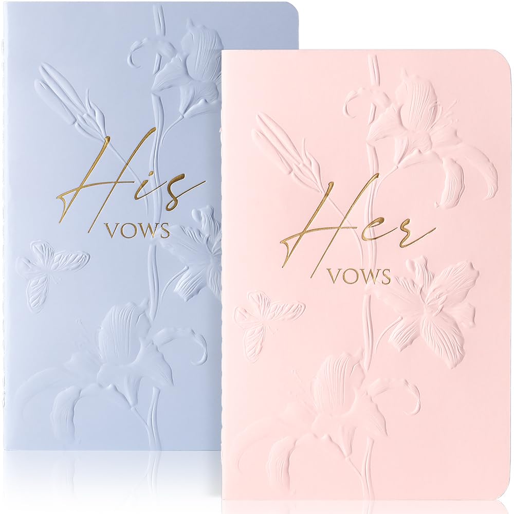Vow Books,For Wedding Vow Books Wedding Gift For Bride And Groom Vows Book His And Hers With 28 Pages-5.5 * 3.5 In Wedding Noteb