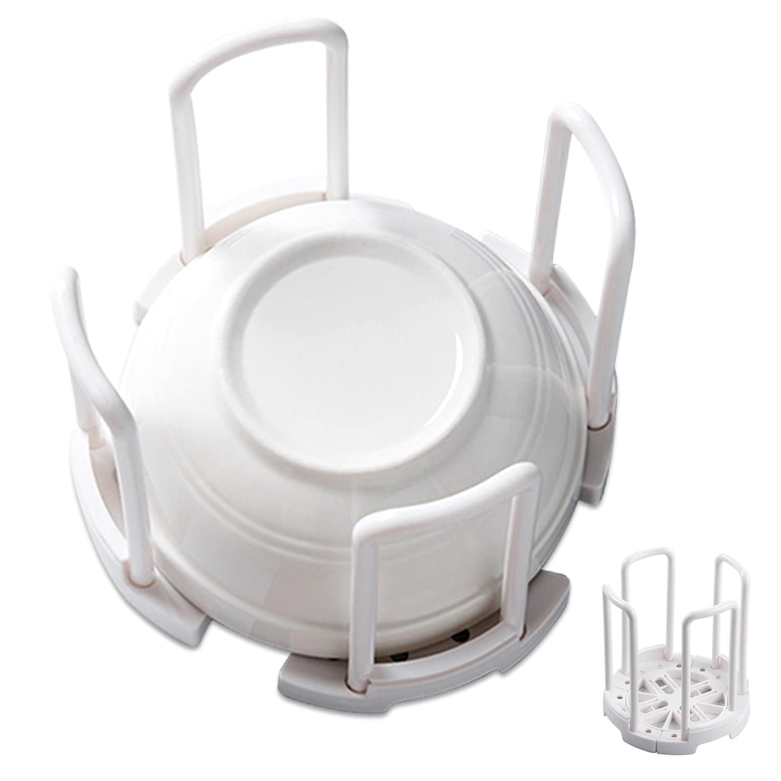 Bowl Rack, Adjustable Plate Holders For Dinner Plates Retractable Plates Organizer Dish Holder Plate Dish Rack Organizer With Ha