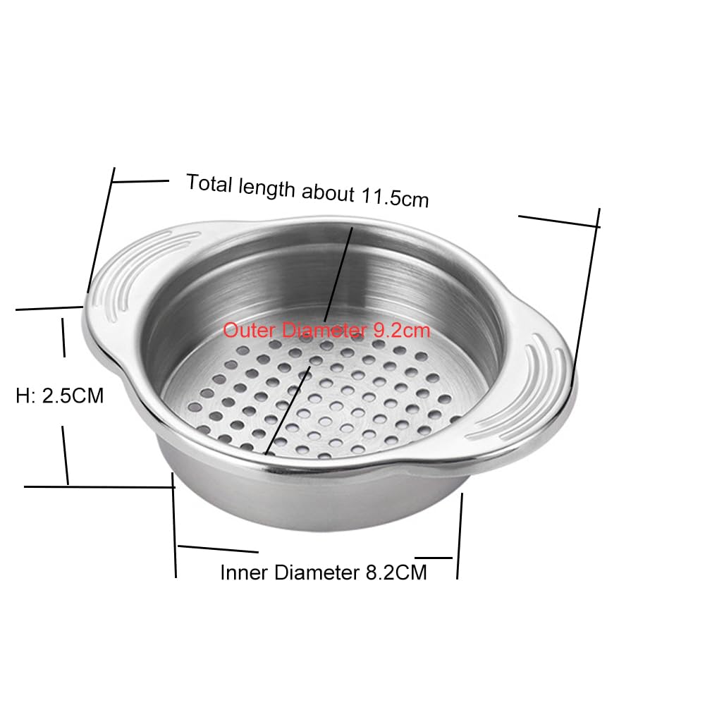 3Pcs Food Can Strainer,Tuna Press Lid, Beans Vegetables Filter, Colander Oil Drainer