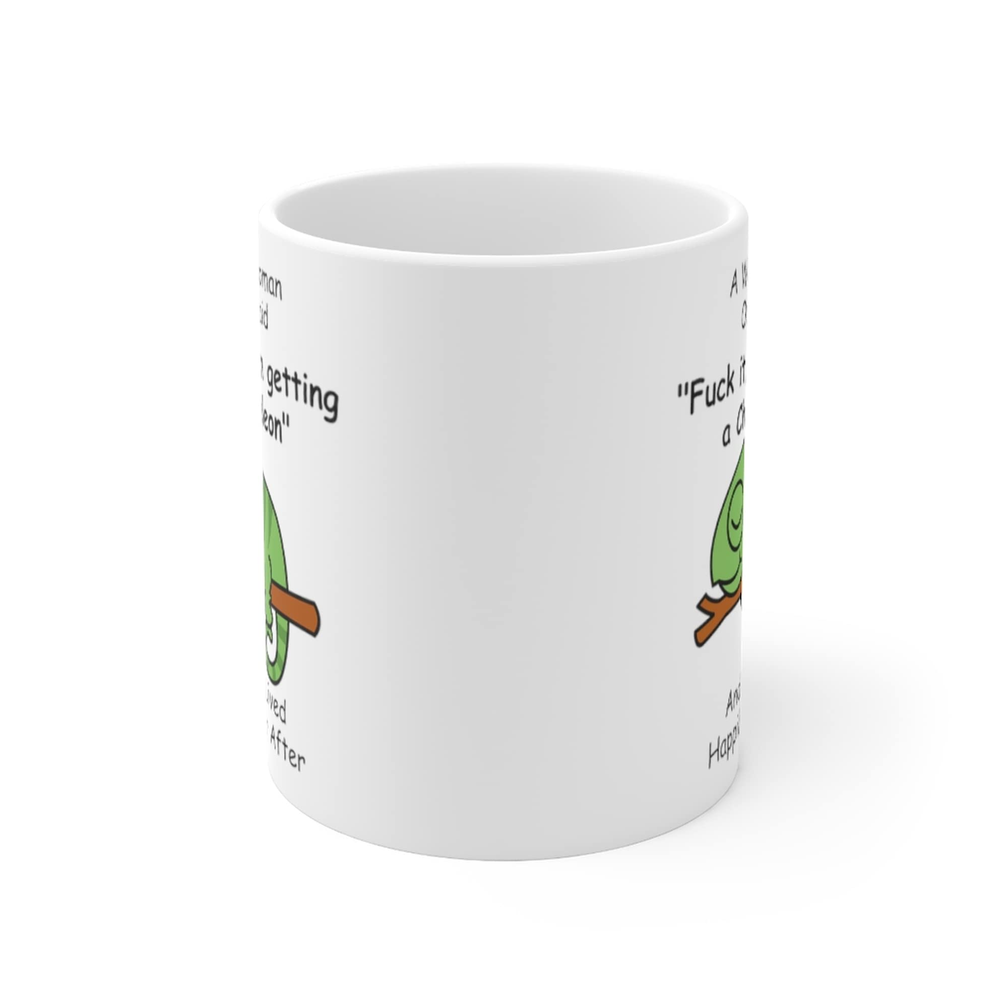 Funny Chameleon Gifts For Women Animals Lovers Pets Mom Mother 'S Day 2024 A Wise Woman Once Said Coffee Mug With Fun Quotes Cer