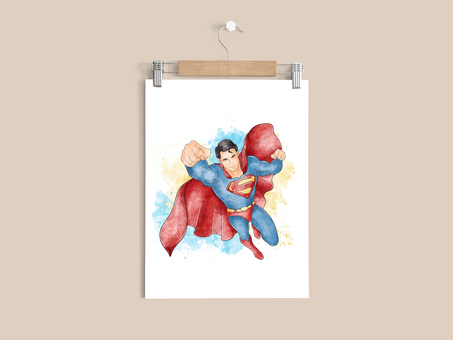 Nistio Superhero Wall Decor, Superhero Wall Art For Boys Bedroom, Avengers Prints, Set Of 6 Prints, Iron Man, Spiderman, Captain