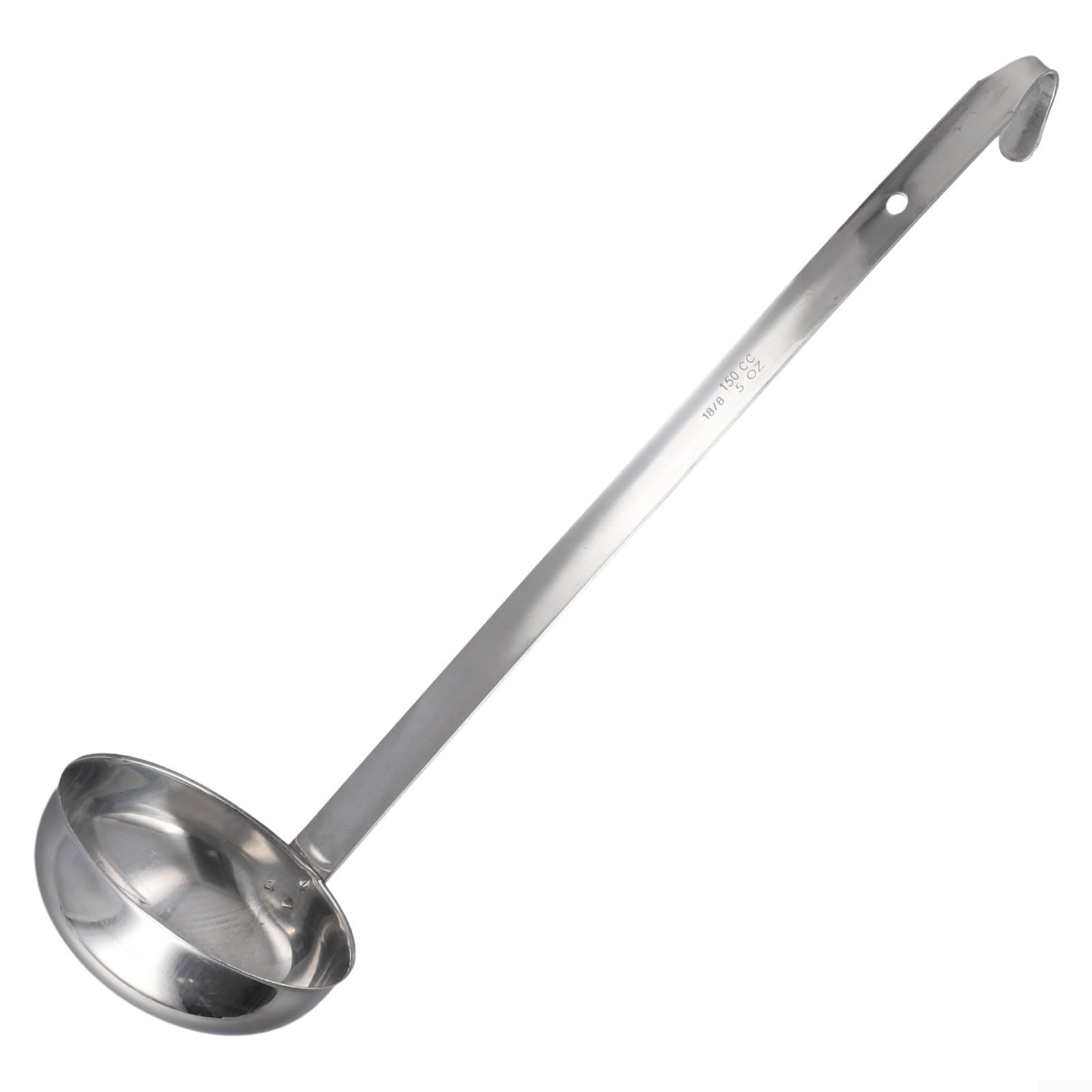Zorsculpt Stainless Steel Ladle with Long Handle for Kitchen Cooking and Serving Soup, Sauce, Stew, Easy to Clean, Dishwasher Sa