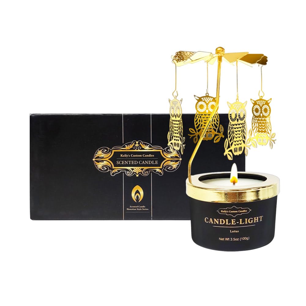 Kelly's Custom Candles Owl Gifts for Women,Valentine's Day Gifts for Her,Unique Birthday Candle Gifts for Mom and Wife,Anniversa