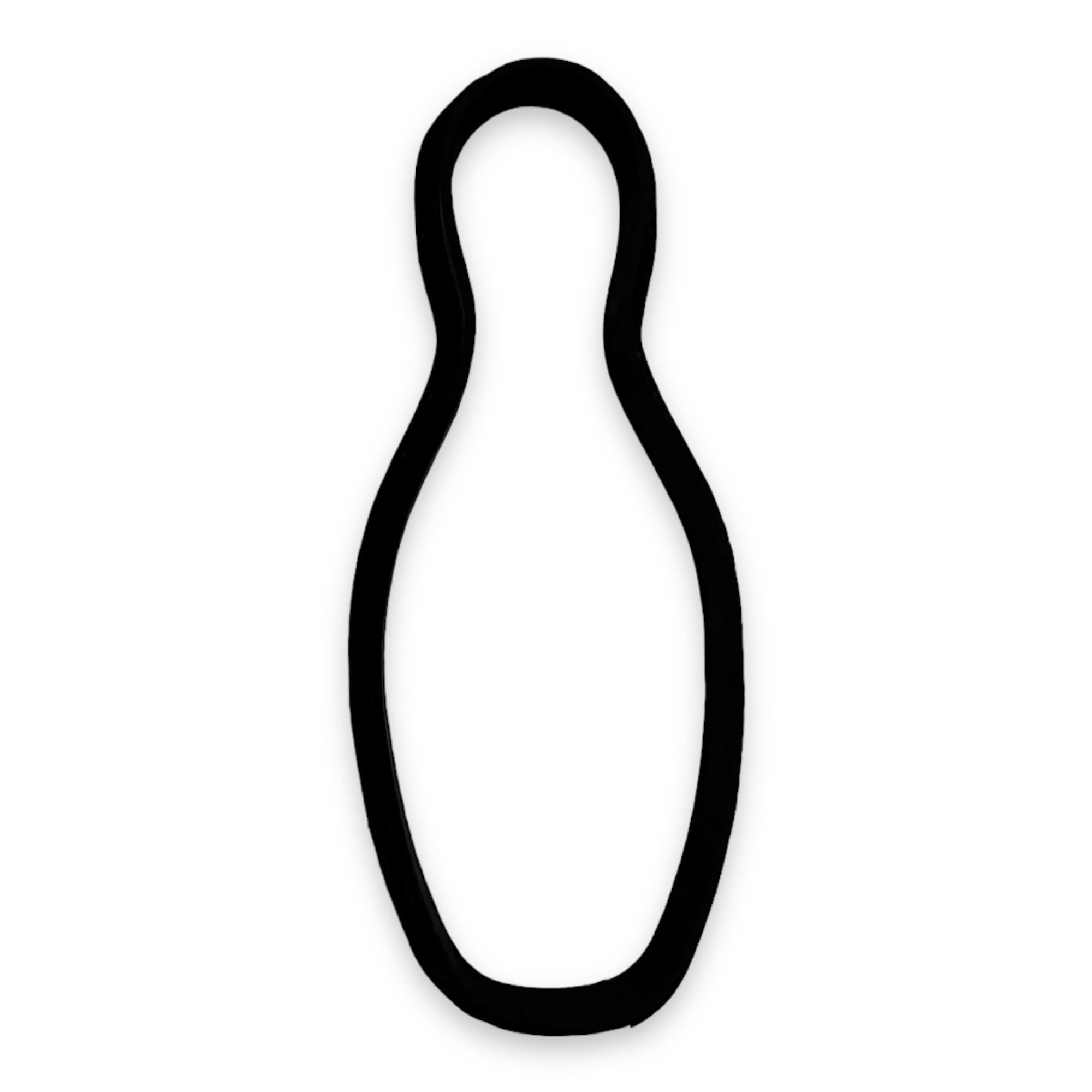 Bowling Pin Cookie Cutter With Easy To Push Design (4 Inch)