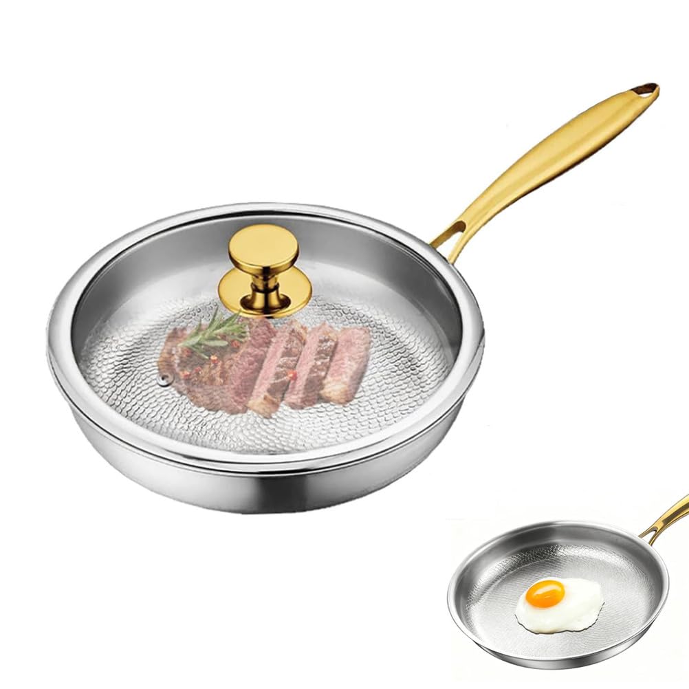 STEHEMO Titanium Hammered Pan Pro, 2026 New Multifunctional UltraDurable ScratchResistant Non Stick, Even Heating for Cooking 