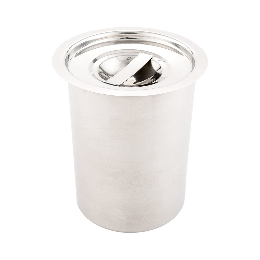 Restaurantware Lid Only: Met Lux Lid For 2 Quart Bain Marie 1 Stainless Steel Lid For Bain Marie Pot - Built-In Handle Pot Sold