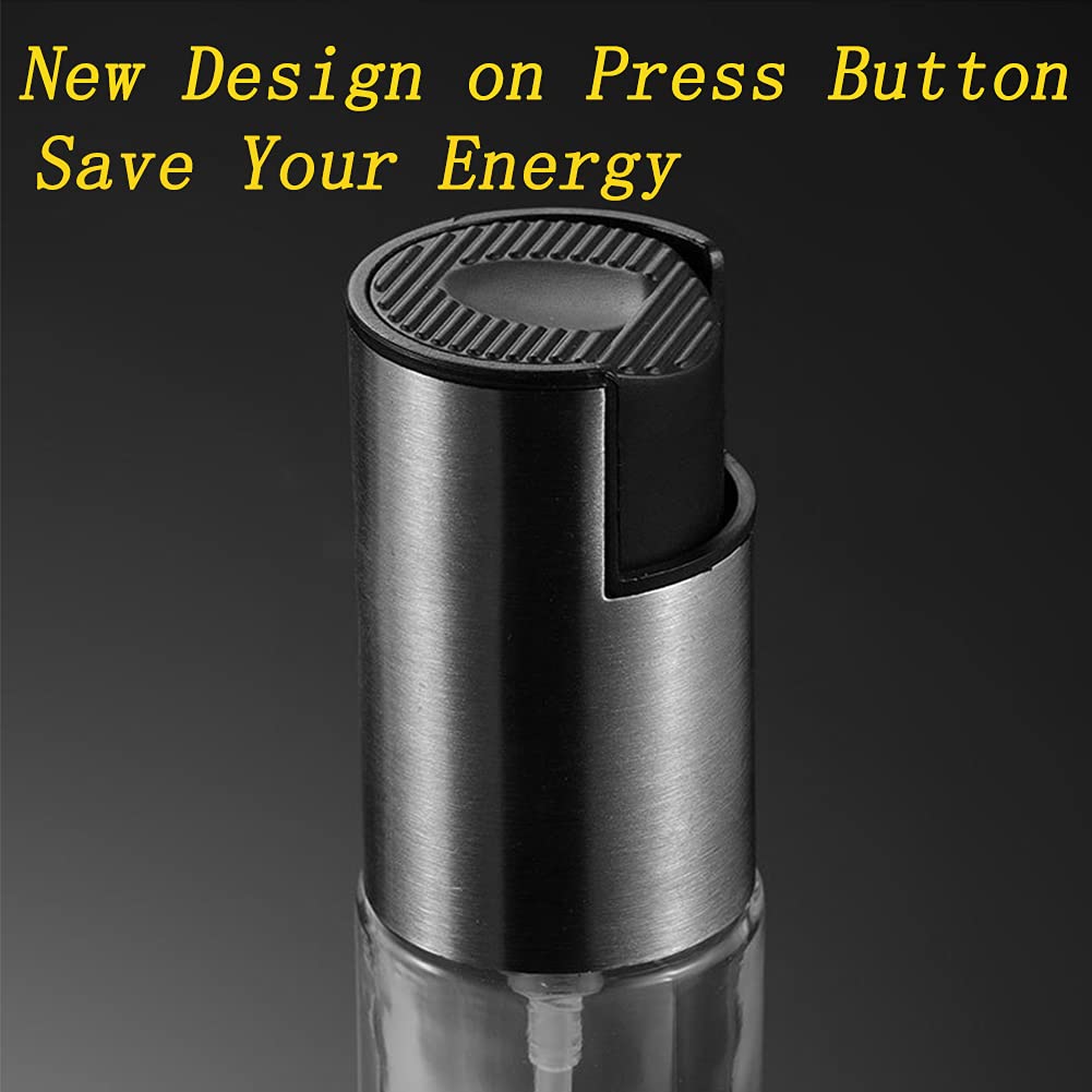 Olive Oil Sprayer For Cooking Oil Spritzer Mister For Air Fryer Glass Bottle For Vinegar Vegetable Oil Portable Kitchen Gadgets