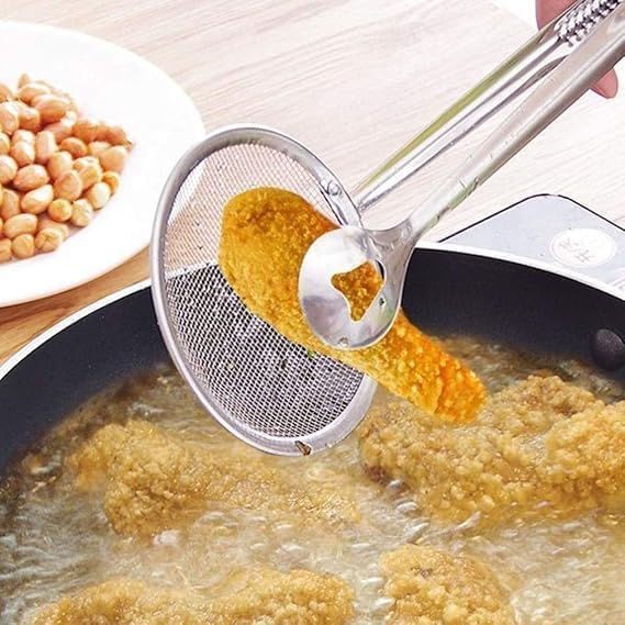 Jetveek Stainless Steel Serving Tong Bbq Bread Barbecue Tong Fried Steak Shovel Turner Clamp Kitchen Bread Tong Cooking Food Fli