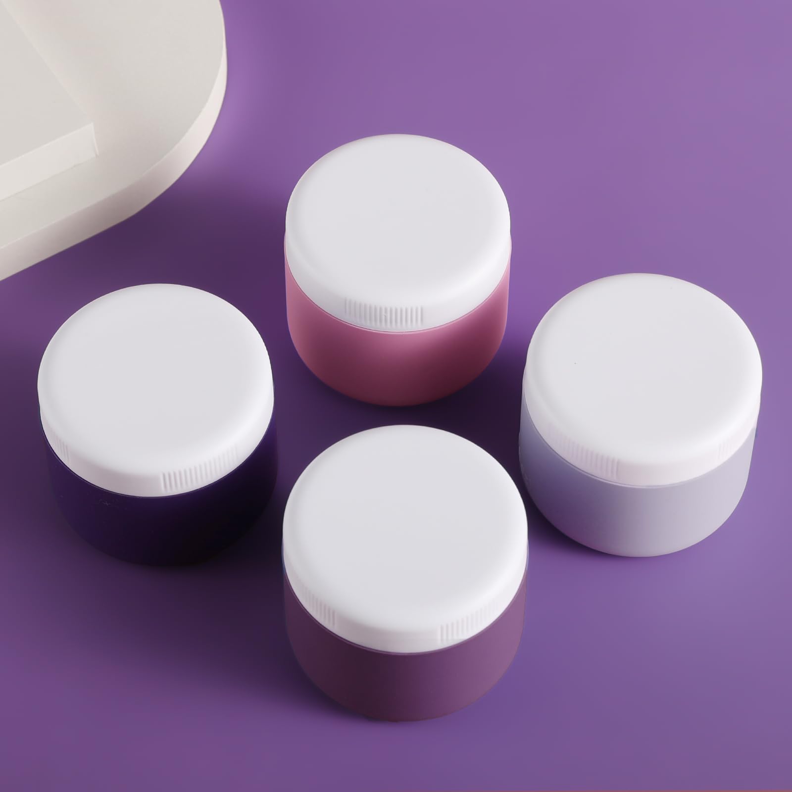 Kuangre Travel Containers For Toiletries, Silicone Cream Jars Bpa Free, Tsa Approved 3Oz Travel Size Containers, Leak-Proof Trav