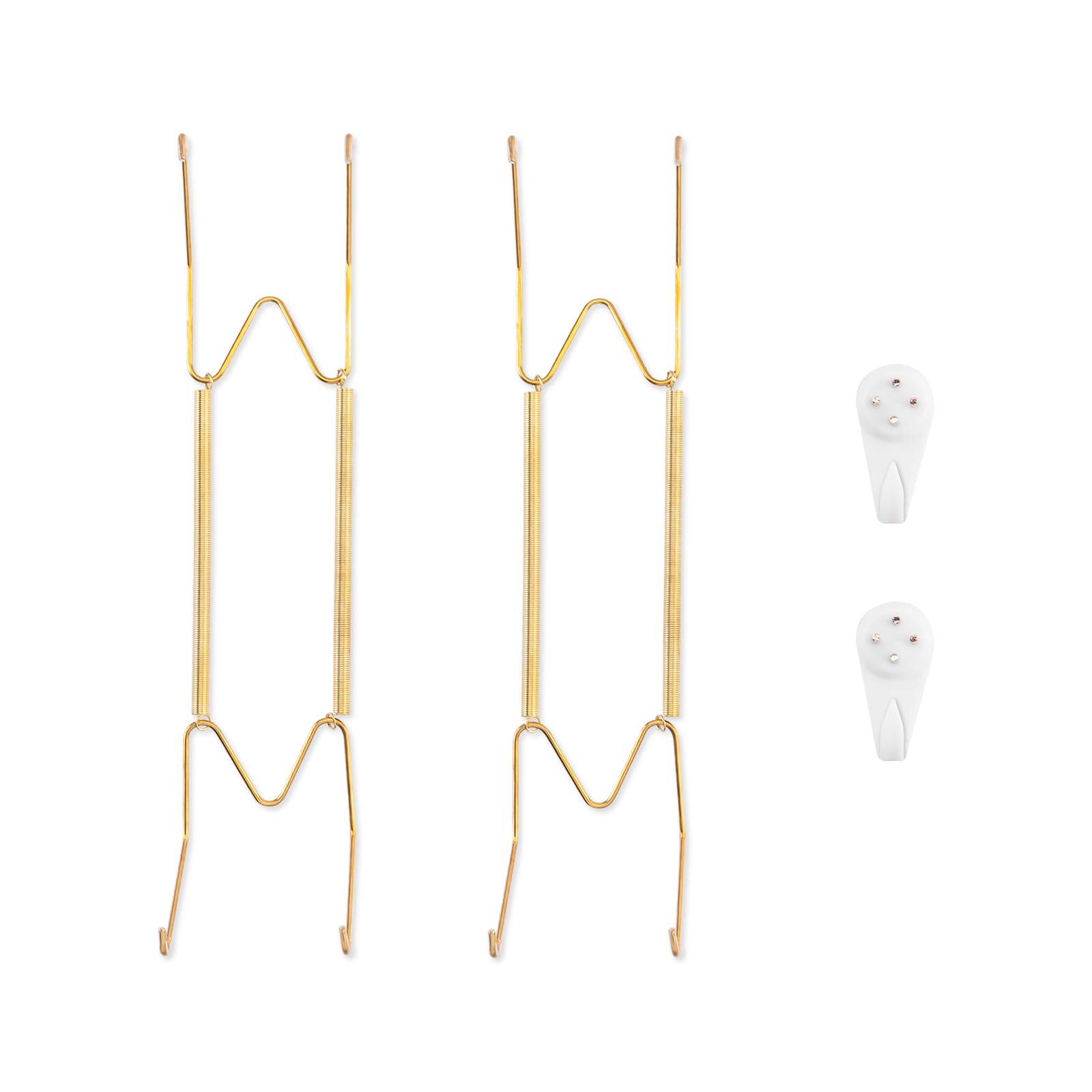 Bilillo 2 Pack Plate Hangers for The Wall, Suitable for 10-14 inch Decorative Plate, Stainless Steel Invisible Heavy Duty Wire P