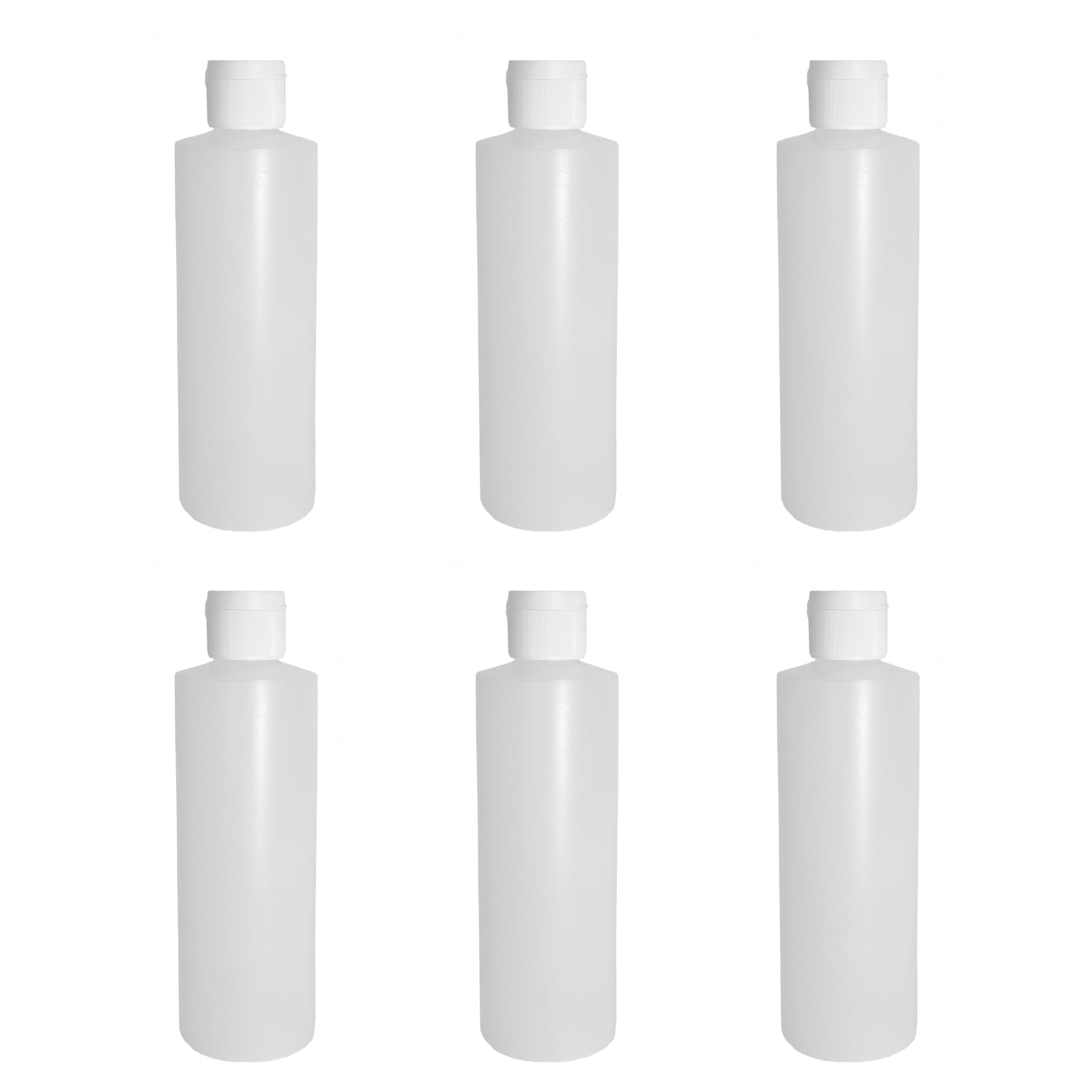 Pinnacle Mercantile 16 Oz Plastic Squeeze Bottles Made In Usa With Flip Cap Set Of 6 Empty