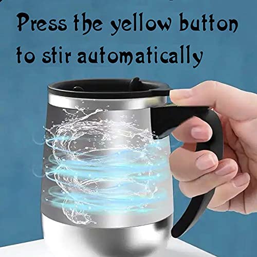 Iampdd Self Stirring Mug Auto Self Mixing Stainless Steel Cup For Coffee/Tea/Hot Chocolate/Milk Mug For Office/Kitchen/Travel/Ho