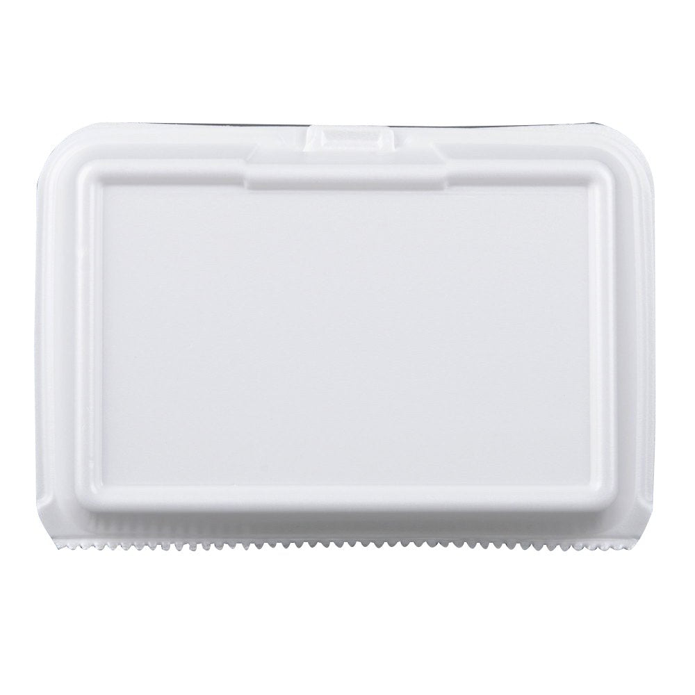 Foam Container, Hinged Lid, 1-Comp, 8 3/8 X 7 7/8 X 3 1/4, 200/Carton