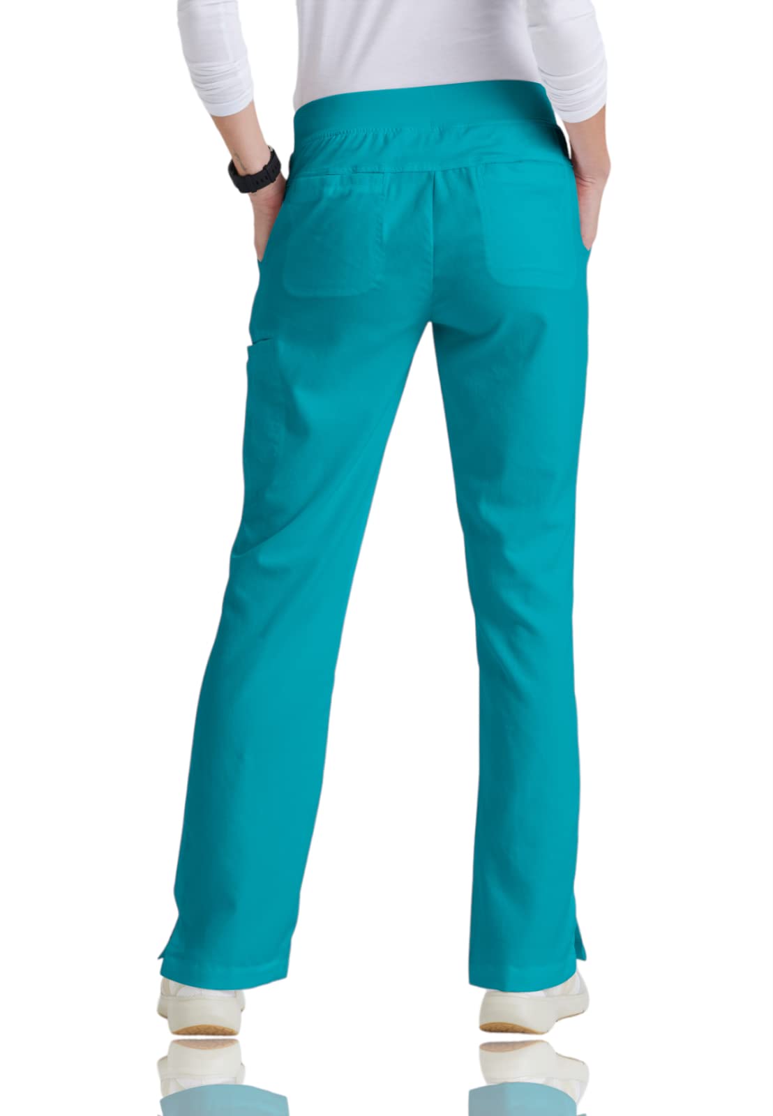 Greys Anatomy 4277 Womens Straight Leg Pant (Teal, 5X-Large)