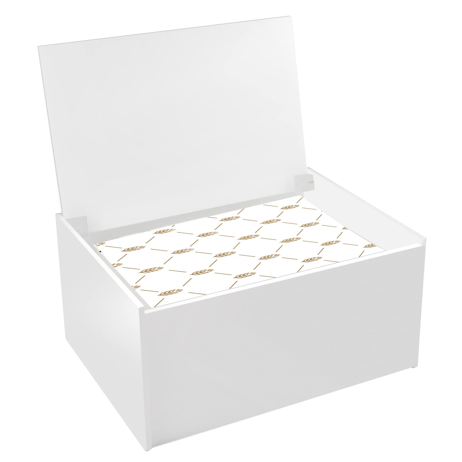 Watpot Acrylic Laundry Dryer Sheet Holder, Clear Dryer Sheets Container With Lid For Laundry Room, White