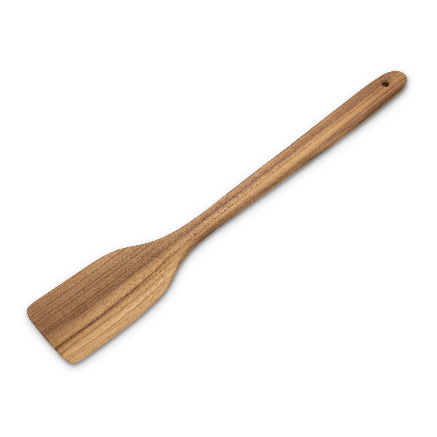 FAAY 18 Teak Long Wooden Spatula, Heavy Duty Stir Paddle for Cooking in Big Pot, Canning, Handcrafted from High Moist Resistance