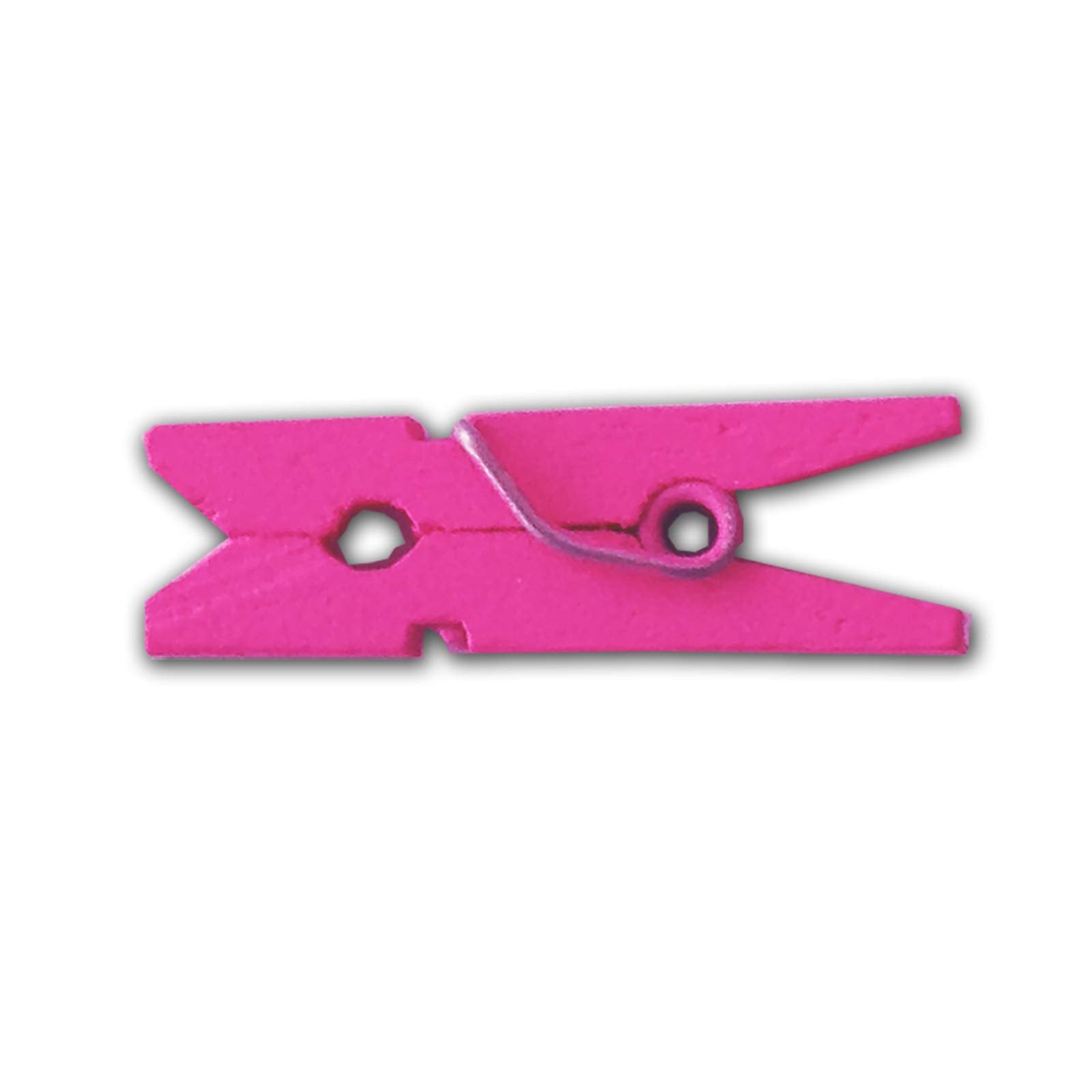 Lwr Crafts Wooden Mini Clothespins 200 Per Pack 1'' 2.5Cm (Hot Pink)