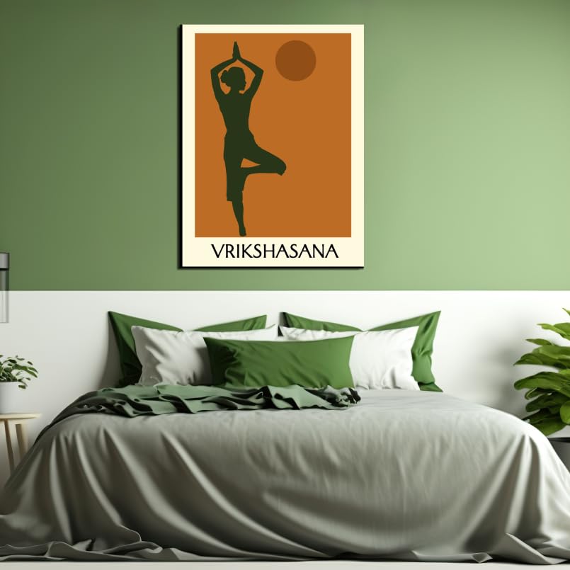 Chalk My Theme Vrikshasana Quote Boho Wall Decor Home Decor, Living Room, Bedroom, Cafe, Room Painting For Wall Decoration -9 x