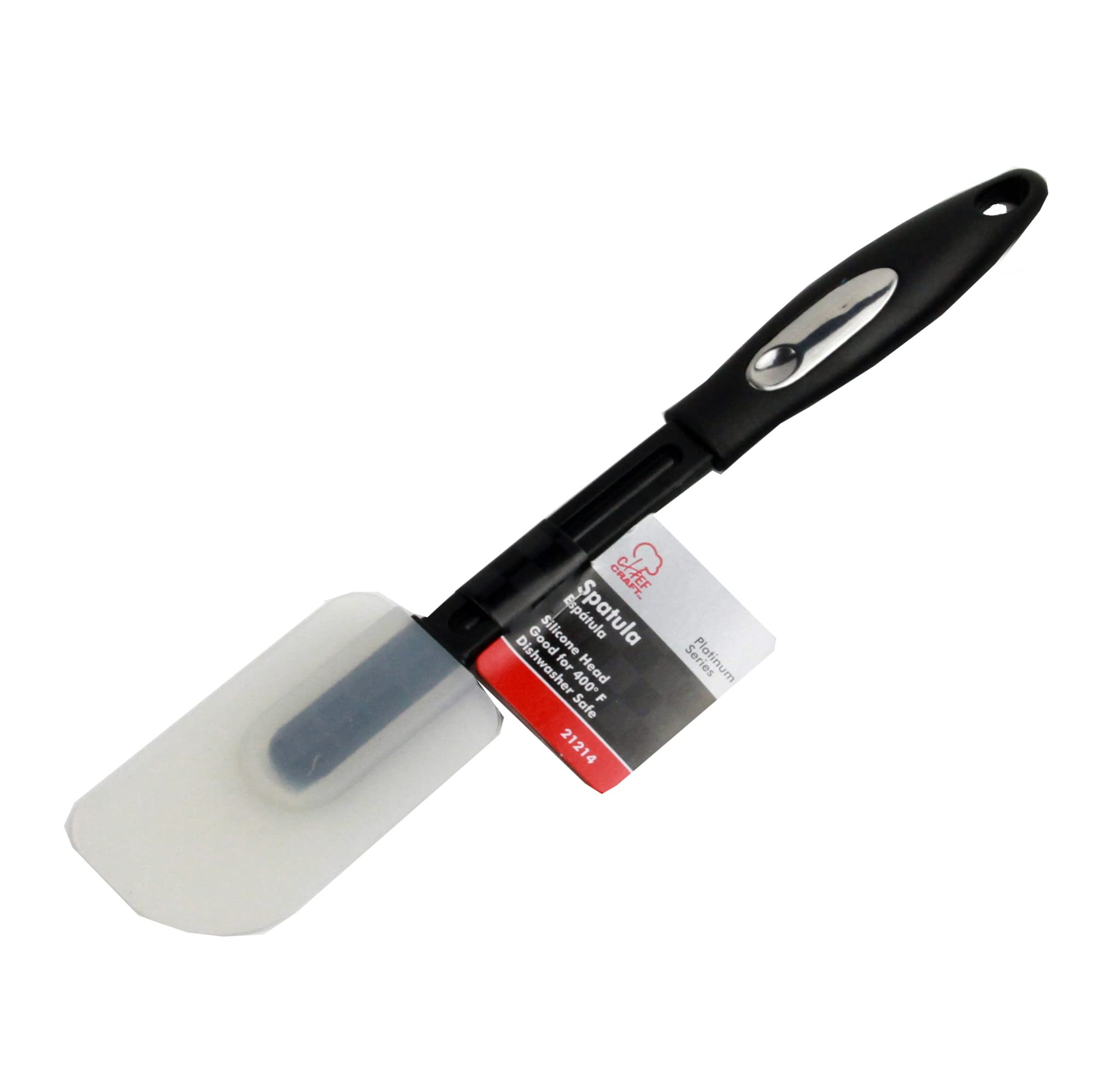 Chef Craft Select Silicone Spatula, 12 Inches In Length, Black