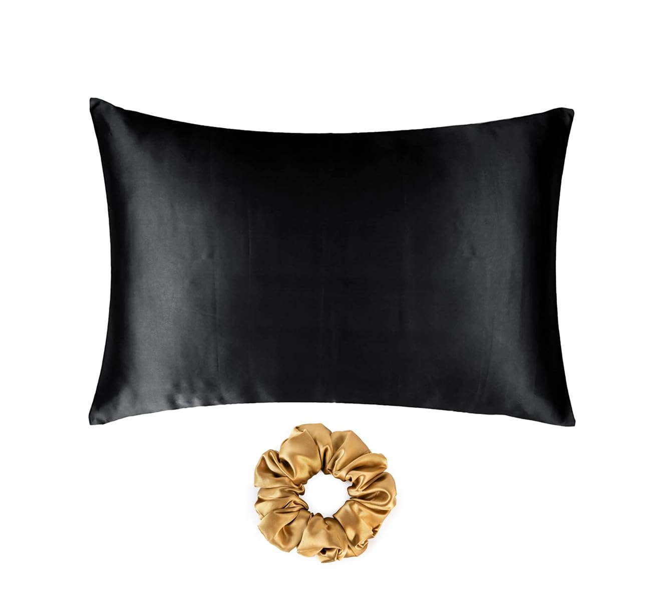 Satin Pillowcase For Hair And Skin, Super Soft And Cooling Similar To Silk Pillow Cases 1 Pack With Envelope Closure, 1 Scrunche