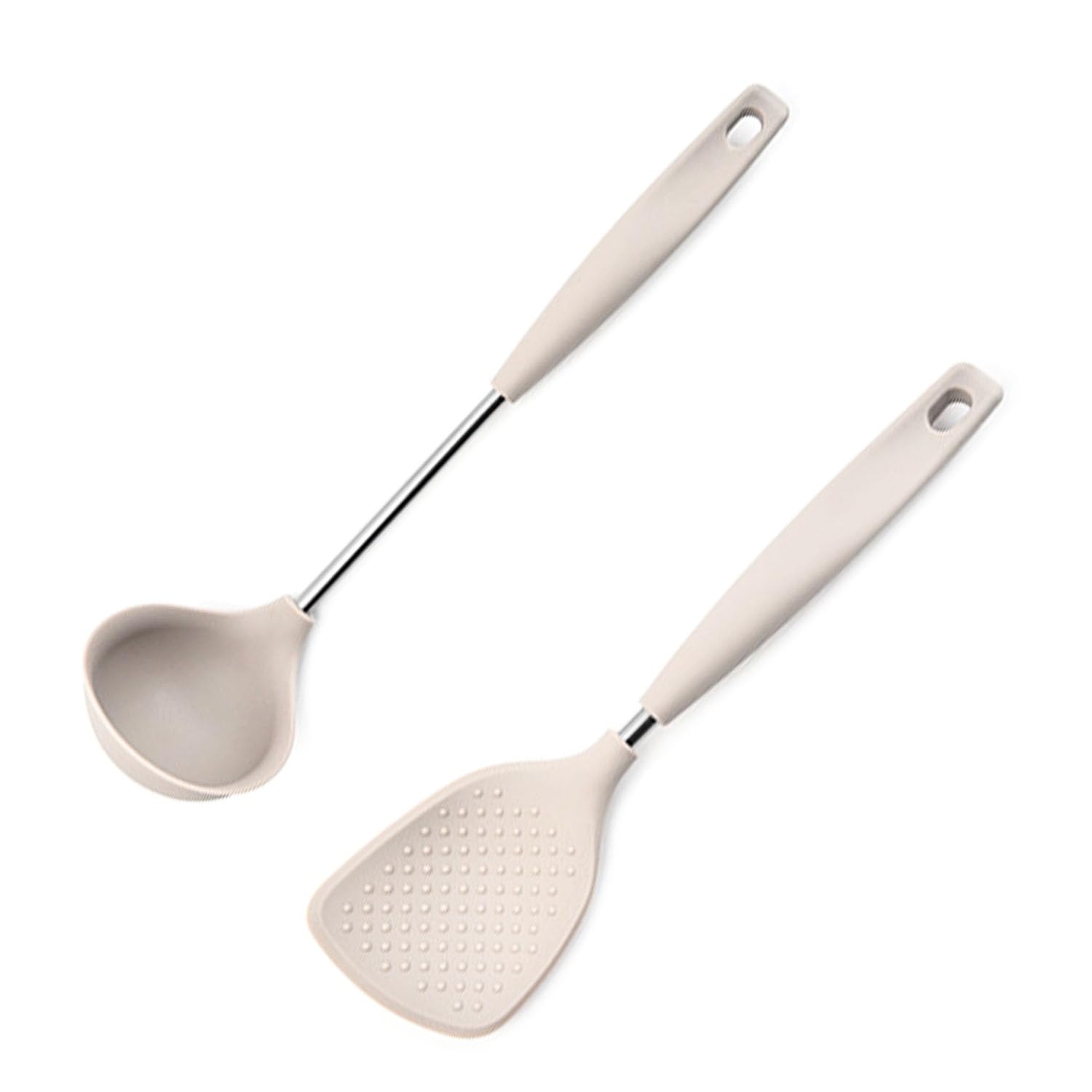P Plus Fire Non Stick Spoon  Dosa Spoon  Stainless Steel Spoon  Ladle Spoon  Big Spoon  Silicone Spoon For Cooking  Cookin