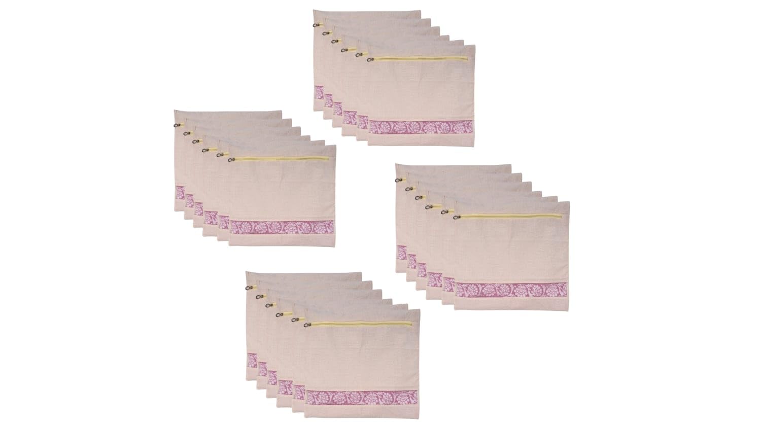 Maple & Kiln Saree Covers Pack Of 12 | Cloth Organizer For Wardrobe Storage Bags With Zip | Organiser For Wardrobe | Cloth Stora